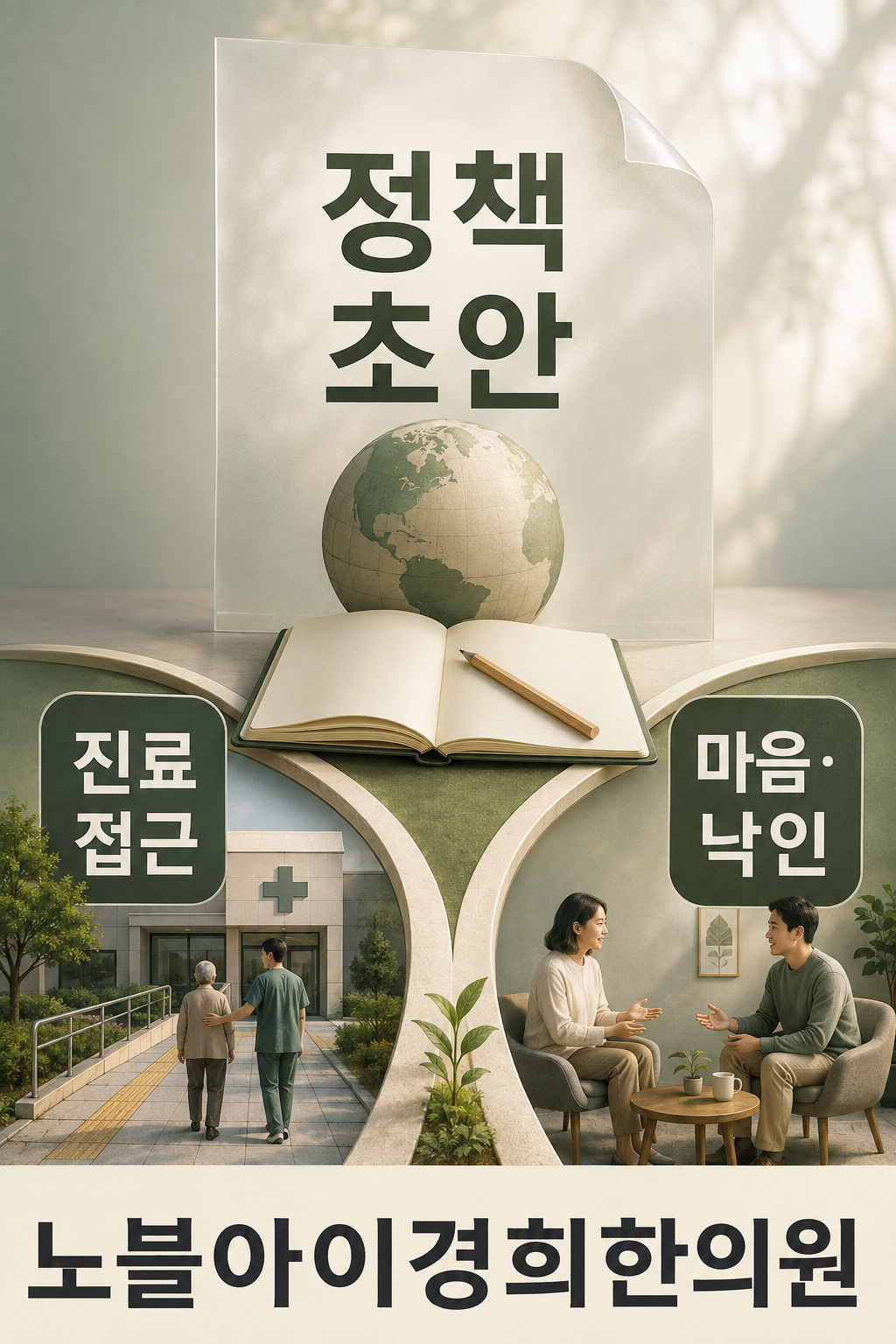 정책 초안에서 진료 접근과 정신건강 및 낙인 문제를 함께 다루는 범위